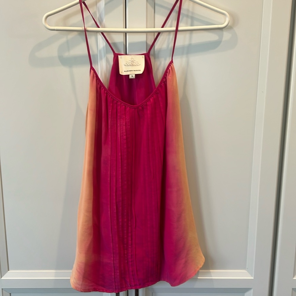 100% silk spaghetti blouse